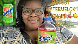 *NEW* SUNKIST WATERMELON LEMONADE SODA REVIEW #THEREVIEWQUEEN