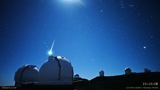 ハワイ・マウナケア星空ライブカメラ 2022年11月11日UTの流星ダイジェスト/Good Meteors over Maunakea, Hawaii, 11 Nov 2022 UT