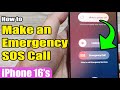 📞 How to Make an Emergency SOS Call on iPhone 16/16 Pro Max 📱 | iOS 18 Guide