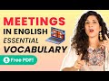 Phrases you need to schedule meetings in English