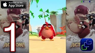 ANGRY BIRDS Action iOS Walkthrough - Gameplay Part 1 - Stages 1-5