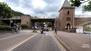 Motorradtour von Cochem nach Bruttig an der Mosel entlang Moselpromenade Moselstrasse