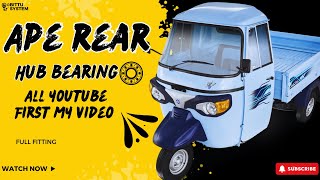 Piaggio ape electric ⚡rear hub bearing change| ape electric rear hub 😲| ape electric #electric #apex