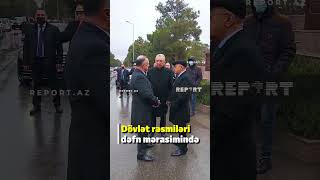 Dövlət rəsmiləri təyyarə qəzasında həlak olan ekipaj üzvlərinin dəfn mərasimində