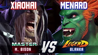 SF6 ▰ XIAOHAI (M.Bison) vs MENARD (Blanka/Luke) ▰ High Level Gameplay