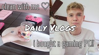 daily vlogs!! aesthetic cleaning / am I becoming a GAMER?!