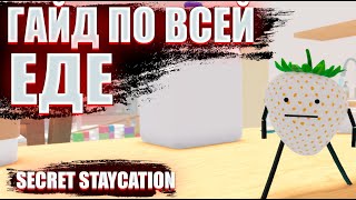 РАСПОЛОЖЕНИЕ ВСЕЙ ЕДЫ В SECRET STAYCATION В РОБЛОКС | ПОДРОБНЫЙ ГАЙД