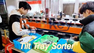 realkey tilt tray sorter smart sorting with maximum space efficiency