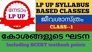 LP UP SYLLABUS BASED CLASS#ജീവശാസ്ത്രം#കോശങ്ങളുടെ ഘടന#Including All SCERT TEXTBOOK POINTS IN DETAIL