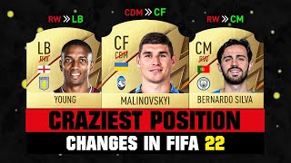 FIFA 22 | CRAZIEST POSITION CHANGES IN FIFA 22! 😲😂 ft. B. Silva, Young, Malinovskyi… etc