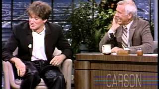 Robin Williams Crazy First Appearance on Johnny Carson's Tonight Show