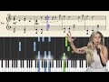Lady Gaga - Til It Happens To You - Piano Tutorial + Sheets
