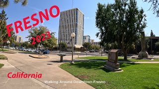 [4K] Fresno California - Walking Around Downtown Fresno 2023 - Ep 02