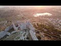 fylla castle evia island greece drone video