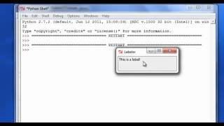 Basic Python Tutorial - Creating Buttons and Labels for GUI