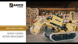 Rayco | Stump Cutter | Remote Control Battery Replacement