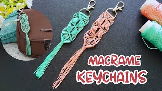 DIY  Macrame Bag Chains and Keychains /Friendship Keychains.