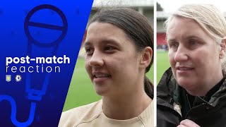 ''WE WANT TO BE IN THIS POSITION'' | Emma Hayes & Sam Kerr | Aston Villa v Chelsea | WFAC