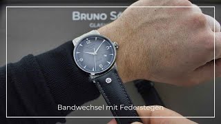 Bruno Söhnle Uhrenatelier Glashütte/Sa. | Service | Bandwechsel mit Federstegen