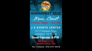 COGA-DFW GhanaFest 2022 Friday Night Concert Promo_Fameye