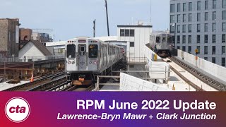 CTA RPM Progress as of June 2022 - LBMM + Clark Junction Reconstruction