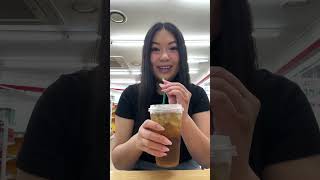 Quick lunch at a 7 Eleven convenience store 🍜🧊🌭🥚 #asmr #noodles #icecup #ramyeon