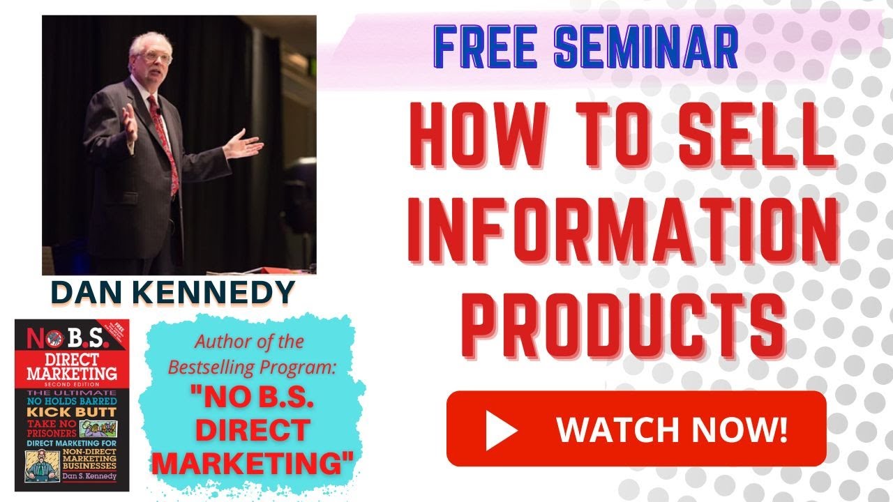 Dan Kennedy "How To Sell Information Products" DIRECT MARKETING GENIUS ...