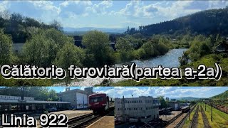 Călătorie feroviară cu trenul R 11103 (Timișoara Nord-Reșița Nord) pe linia 922-partea a-2a