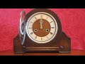 Vintage British 'Smiths Enfield' 8-Day Striking Mantel Clock