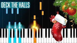 "Deck The Halls" Piano Tutorial - Chords - How To Play - Cover