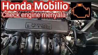 Cek engine  Honda Mobilio menyala