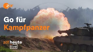 Leopard und Abrams: Deutschland und USA wollen offenbar Kampfpanzer liefern | ZDFheute live