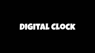 Digital Clock Using HTML, CSS, JAVASCRIPT | Mini Project Idea