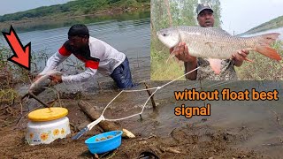 Triple Hook Fishing Techniques | Without Flout Best Fishing Signal | Big Fish Catching Videos