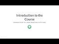 Python Tutorial : Introduction to Linear Modeling in Python