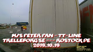 ferry m/s Peter Pan - TT-Line, Trelleborg - Rostock, 2019.10.19