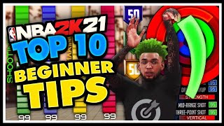 NBA 2K21- TOP 10 TIPS FOR BEGINNERS IN NBA 2K21 | BECOME A BETTER PARK PLAYER TODAY!