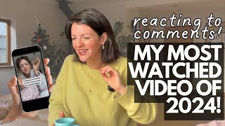 Reacting to YOUR Comments on My Most Watched Video of 2024 | DIY Dresses \u0026 Sustainable Living