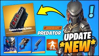 Everything NEW in FORTNITE Predator v15.21 (New Predator NPC, Mythic Weapon and Free Skin & Emote!)