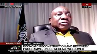 ANC NEC Media Briefing I ANC President Cyril Ramaphosa's address