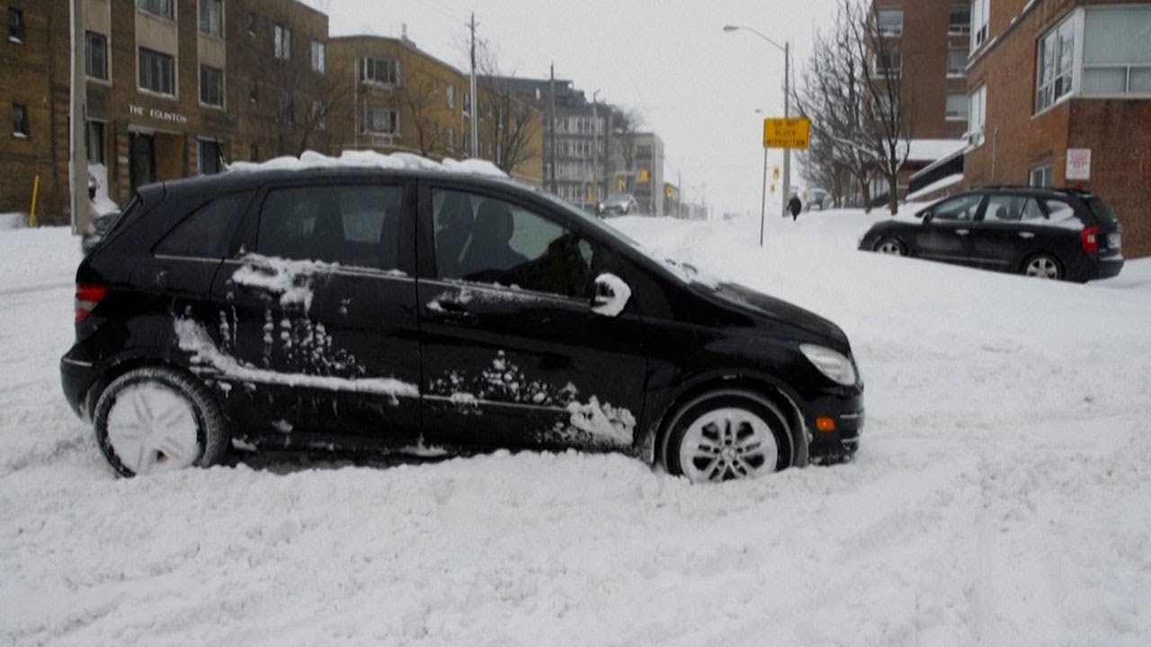 Canada Major Winter Storm Hits Toronto - YouTube