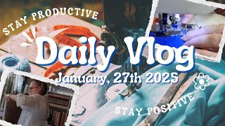 DDs Daily Craft Vlog || January 27th 2025 || A Day in the Studio