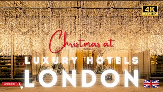 ✨️2024 Christmas at London's Luxury Hotels–The Ritz, The Berkeley, Wellesley \u0026 Sloane Square Hotel 🏨