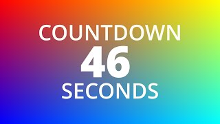 46 sec TIMER - 46 seconds COUNTDOWN