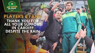 Players 🤝 Fans | Thank you for all your support in Cardiff despite the rain | PCB | MA2A