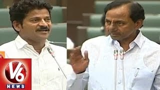 CM KCR Counter To Revanth Reddy in Telangana Assembly || V6 News