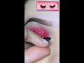 red glitter shadow cat eye glam shorts eyeshadowtutorial