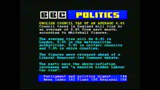 BBC TWO | continuity and Pages From Ceefax | 21st March 1999