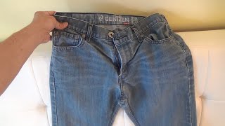 DENIZEN FROM LEVI'S 218 SLIM STRAIGHT MEN'S JEANS MENS JEAN CUSTOMER REVIEW AND CLOSE UP LOOK