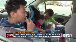CCSD food distribution changes